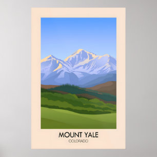 Mount Yale Colorado USA Travel Poster