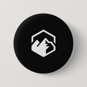 Mountain  6 cm round badge