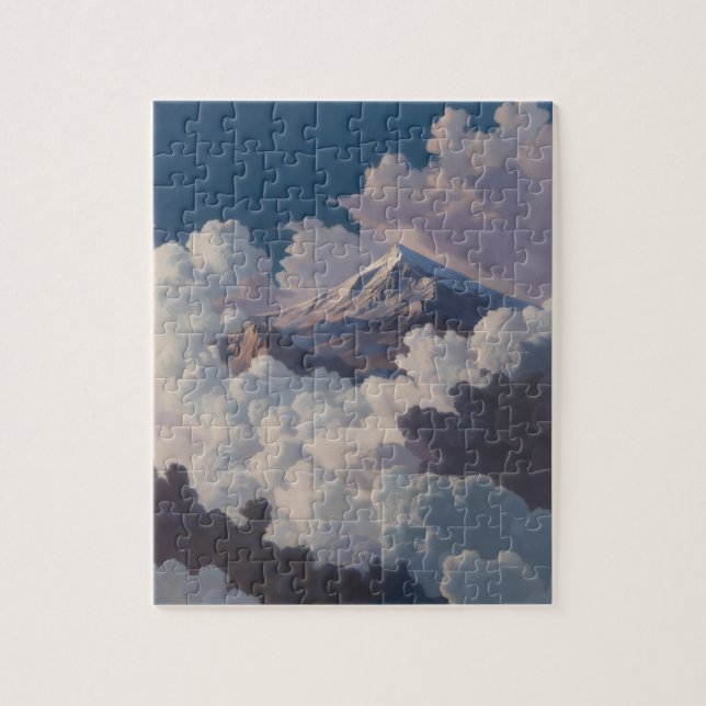 Mountain above the clouds jigsaw puzzle (Vertical)