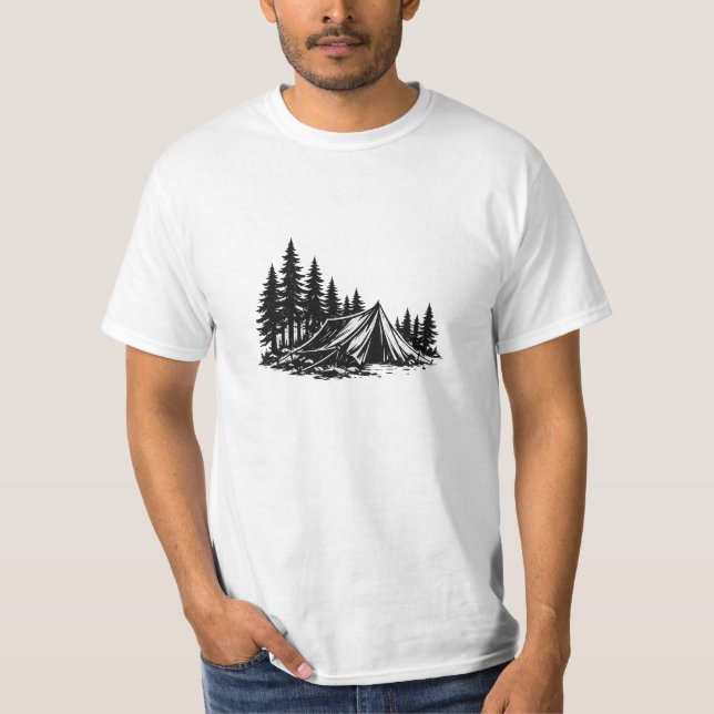 Mountain Adventure Camping Nature T-Shirt (Front)
