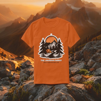 Mountain Adventure Custom Family Reunion T-Shirt