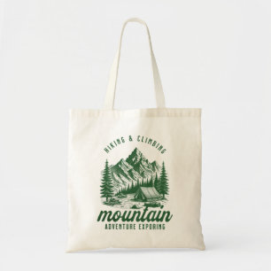Mountain Adventure: Hiking & Climbing Tote Bag