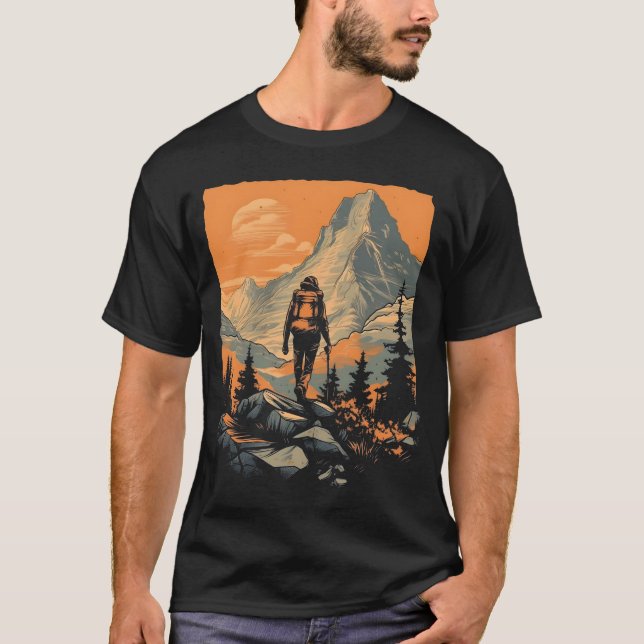 Mountain Adventure Hiking T-Shirt (Front)
