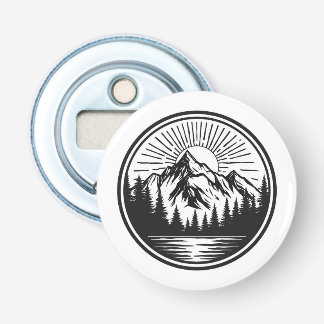 Mountain Adventure Logo | Camping Badge | Outdoor  Bottle Opener