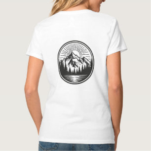 Mountain Adventure Logo Camping Badge Outdoor T-Shirt