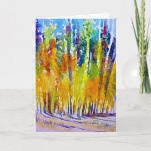 Mountain Air Aspen  blank greeting card
