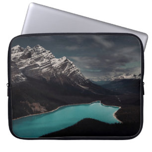 MOUNTAIN ALPS SURROUNDING BODY OF WATER LAPTOP SLEEVE
