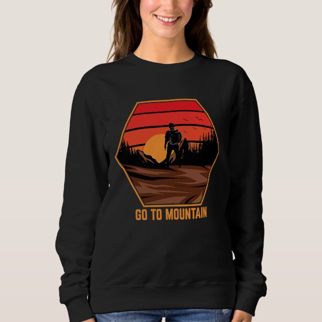 Mountain and Forest Scene  131 Sweatshirt (Front)