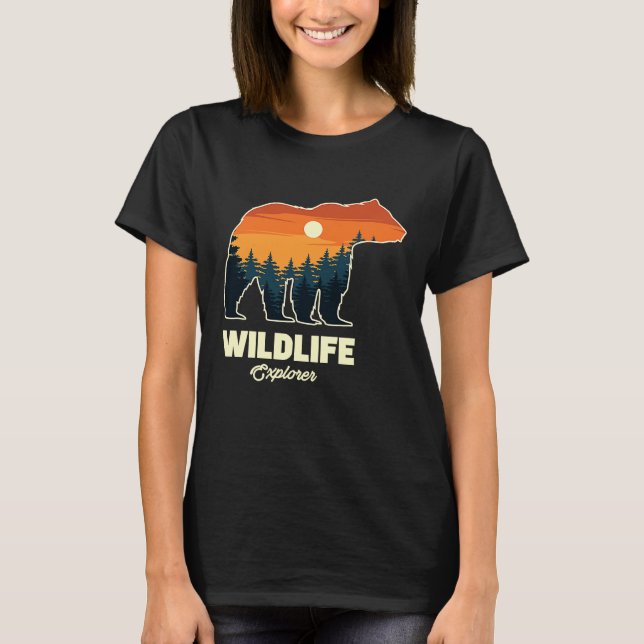 Mountain and Forest Scene  14 T-Shirt (Front)
