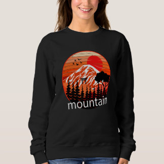 Mountain and Forest Scene  31 Sweatshirt