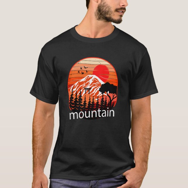 Mountain and Forest Scene  31 T-Shirt (Front)