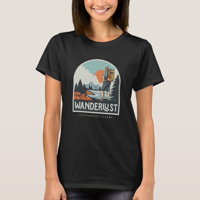 Mountain and Forest Scene  58 T-Shirt (Front)
