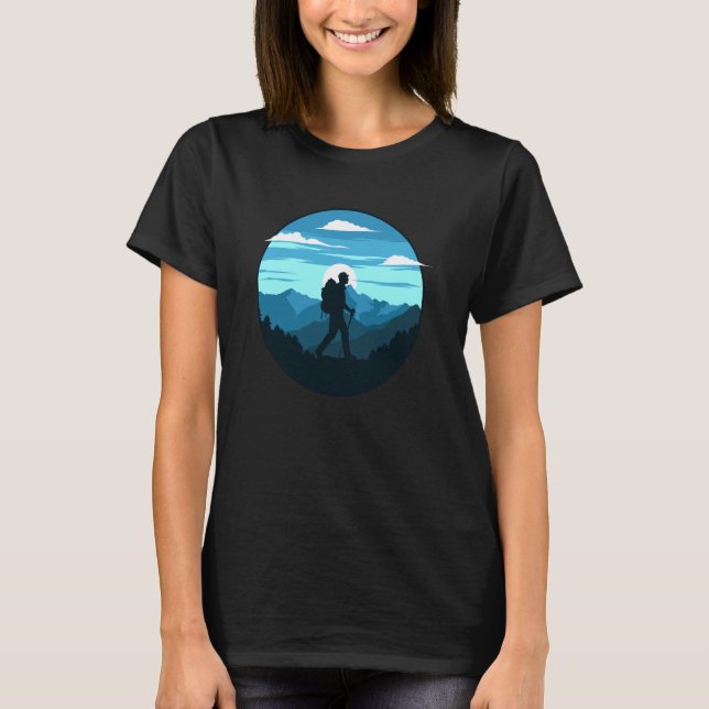 Mountain and Forest Scene  61 T-Shirt (Front)