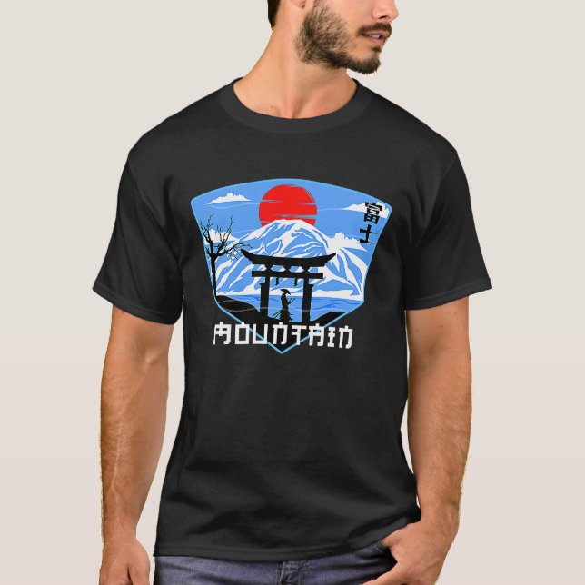 Mountain and Forest Scene  75 T-Shirt (Front)