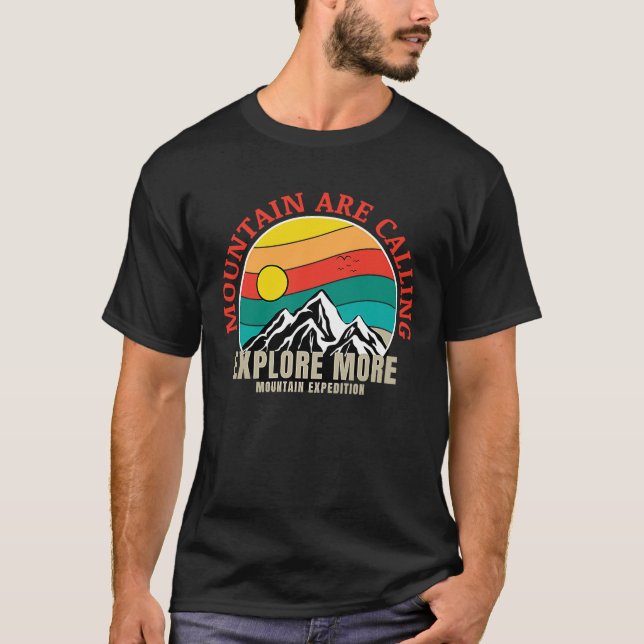 Mountain and Forest Scene  89 T-Shirt (Front)