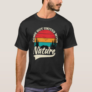 Mountain and Forest Scene Silhouette 19 T-Shirt