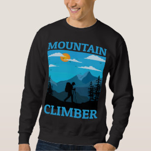 Mountain and Forest Scene Silhouette 27 Sweatshirt