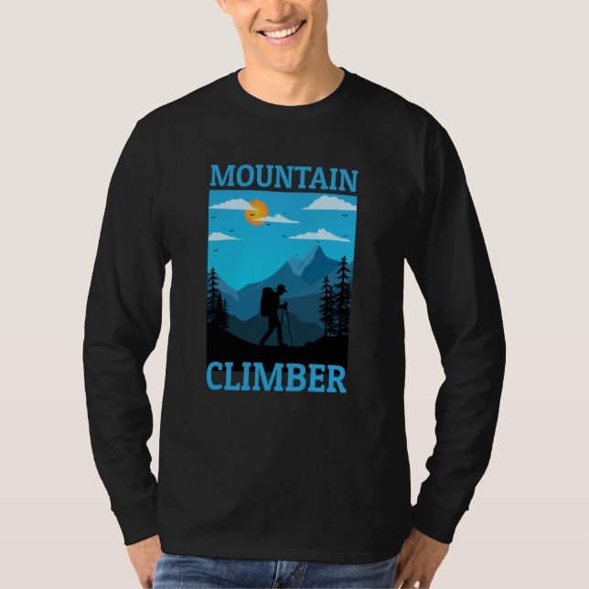 Mountain and Forest Scene Silhouette  49 T-Shirt (Front)