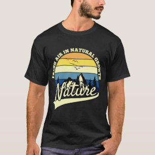 Mountain and Forest Scene Silhouette 4 T-Shirt