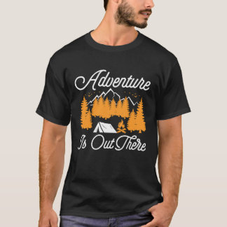 Mountain and Forest Scene Silhouette  59 T-Shirt