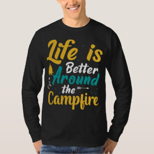 Mountain and Forest Scene Silhouette T-Shirt