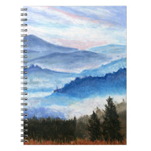 Mountain and Forest Spiral Photo Notebook