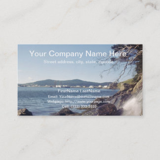 Mountain and Waterfall Professional Business Card