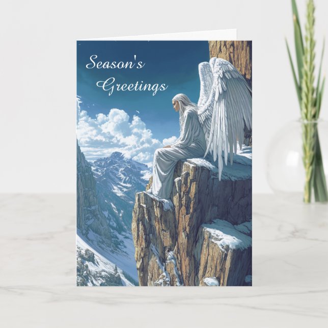 Mountain Angel Christmas   Card (Front)
