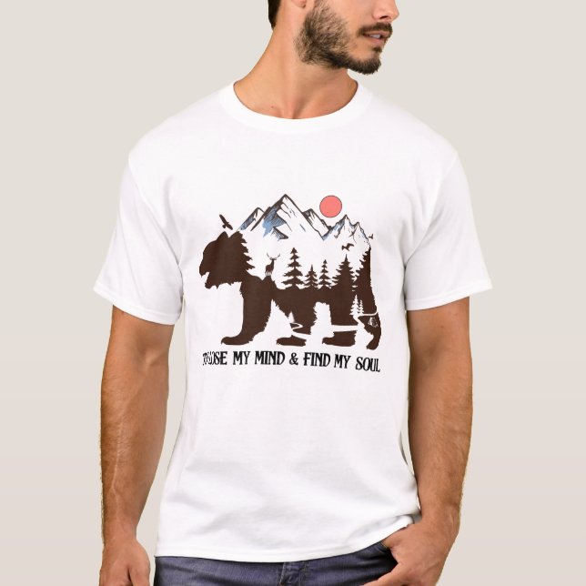 Mountain Bear Forest T-Shirt (Front)