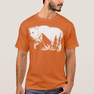 Mountain Bear Lover Trees Nature Forest Animal Bea T-Shirt