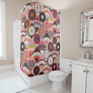 mountain berry shower curtain