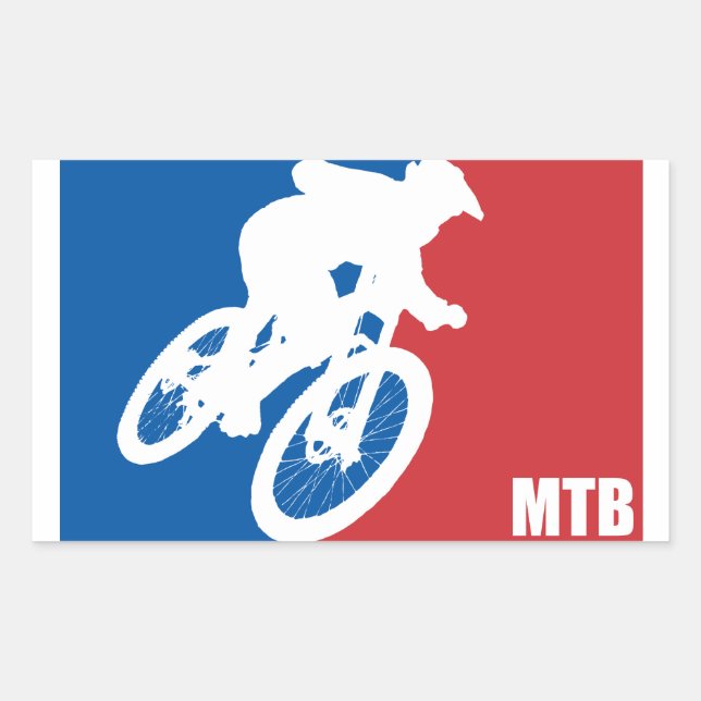 Mountain Bike All-Star Rectangular Sticker (Front)