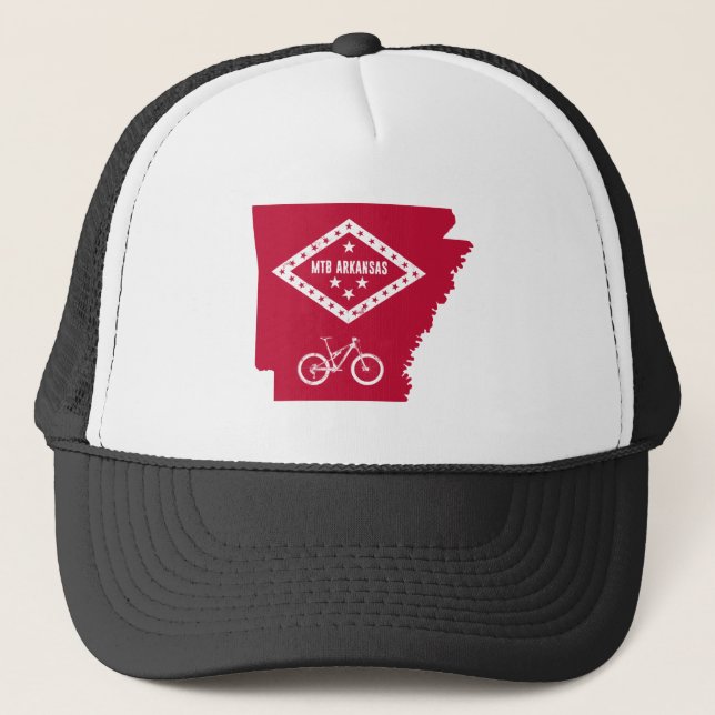Mountain Bike Arkansas Trucker Hat (Front)