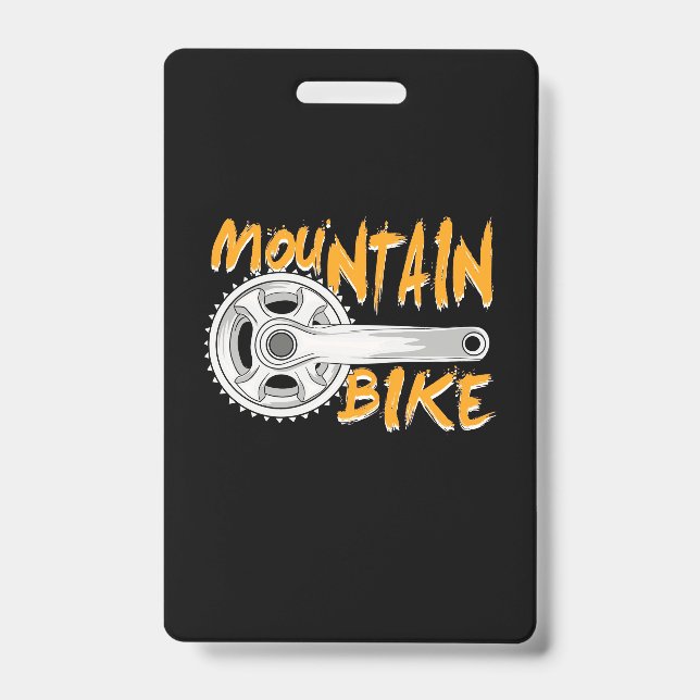 Mountain Bike Art ID Badge (Front)