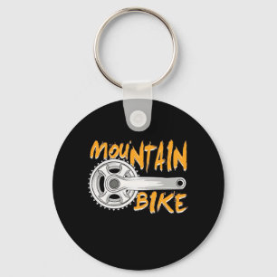 Mountain Bike Art Key Ring