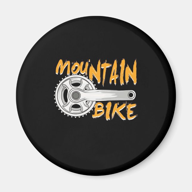 Mountain Bike Art Magnet (Front)