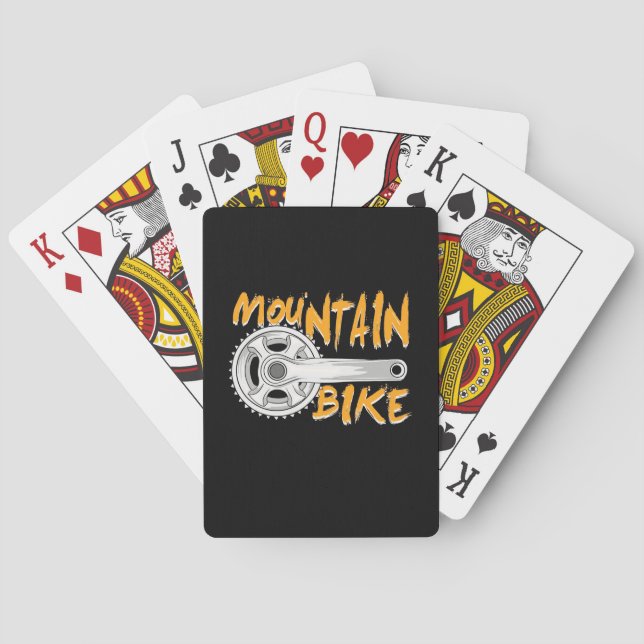Mountain Bike Art Playing Cards (Back)