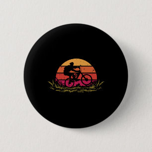 Mountain Bike Bicycle Retro Mtb Biking Cycling Bik 6 Cm Round Badge