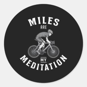 Mountain Bike Biking Bicycle Downhill Gift Idea Classic Round Sticker