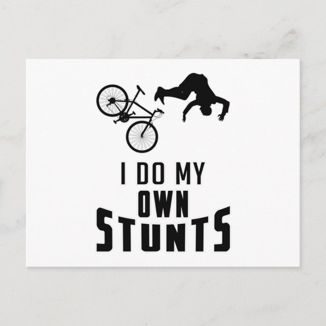 Mountain Bike Biking Bicycle Downhill Gift Idea Postcard (Front)