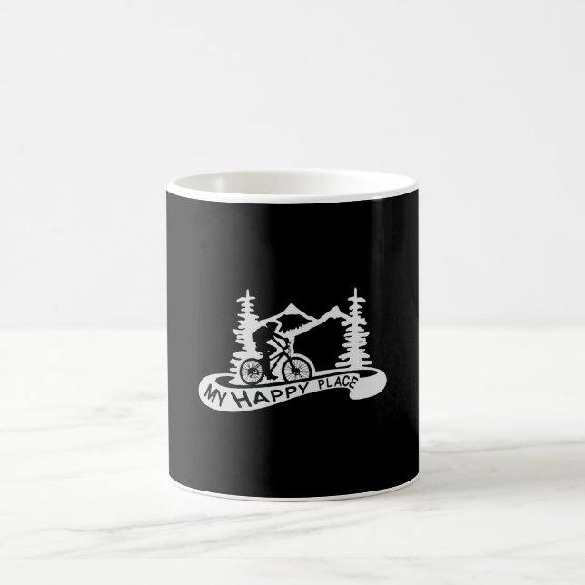 Mountain Bike Biking Downhill Bicycle MTB Gift Coffee Mug (Center)