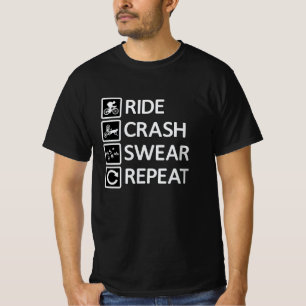 Mountain Bike Biking Repeat Downhill MTB Gift Idea T-Shirt