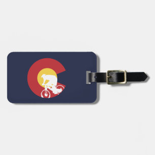 Mountain Bike Colorado Luggage Tag