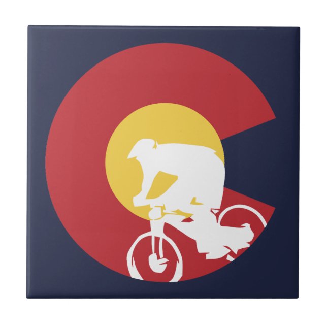 Mountain Bike Colorado Tile (Front)
