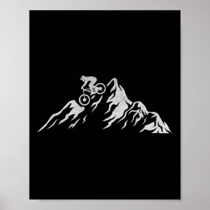 Mountain Bike Cyclists Cycling Downhill Bike Cycli Poster