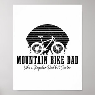 Mountain Bike Dad Downhill Vintage Mtb Mountain Bi Poster