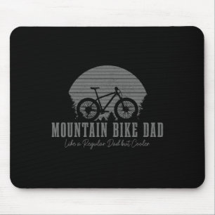 Mountain Bike Dad Vintage Mtb Downhill Biking Cycl Mouse Pad
