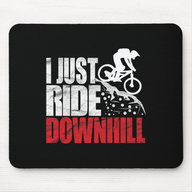 Mountain Bike Design For Mtb Downhill Biking  Mouse Pad (Front)