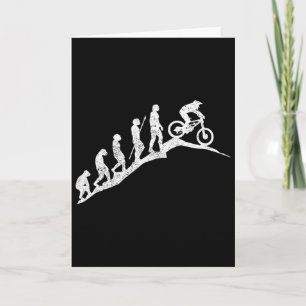 Mountain Bike Downhill Evolution Mtb Biking Funny Card