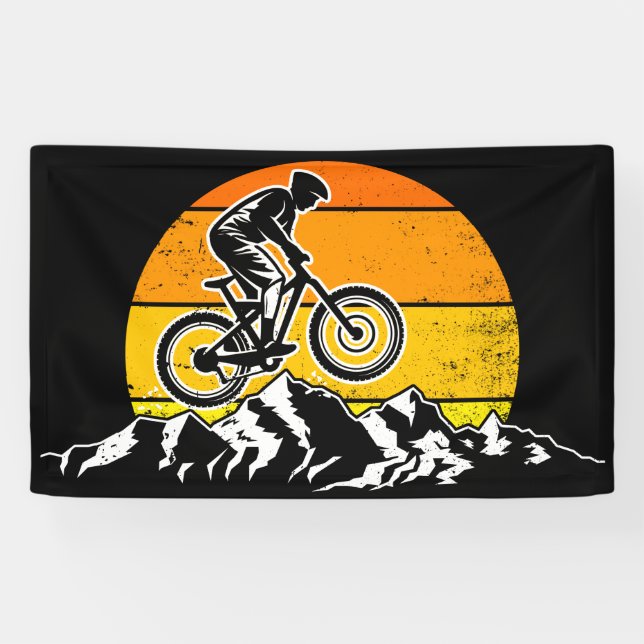 Mountain Bike Downhill - Mountain Biking MTB Banne Banner (Horizontal)